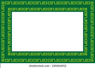 Ancient patterned wind frame, hieroglyphs, traditional patterns