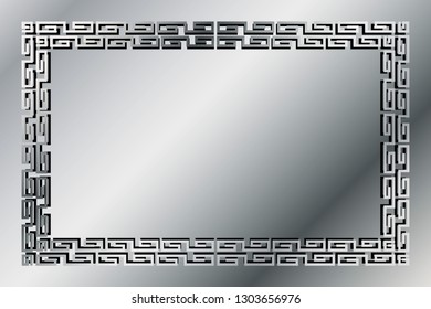 Ancient patterned wind frame, hieroglyphs, traditional patterns