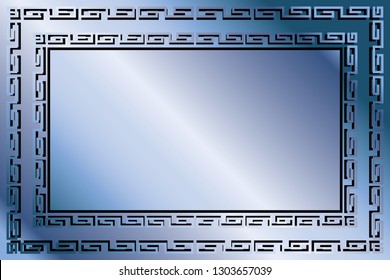 Ancient patterned wind frame, hieroglyphs, traditional patterns