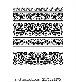 Ancient Patterns Black White Greece Stock Vector (Royalty Free ...