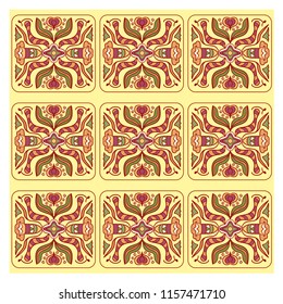 ancient patterns, ornament, coloring for adults, black and white pattern, traditional ornament