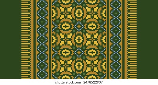 Ancient patterns Seamless Australian aboriginal pattern Motif embroidery, Pixel Ikat embroidery vector Design for Print scandinavian pattern saree ethnic nativity gypsy pattern