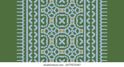 Ancient patterns Seamless Mughal architecture Motif embroidery, Pixel Ikat embroidery vector Design for Print 60s paisley tie dye damascus ornament rugs hipster kurta pajama