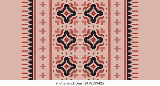 Ancient patterns Seamless Mughal architecture Motif embroidery, Pixel Ikat embroidery vector Design for Print lace pattern seamless pattern vintage shibori jacquard seamless