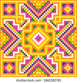 Ancient patterns woven on fabric of the ancient ethnic people in Vietnam. We call it "thổ cẩm".