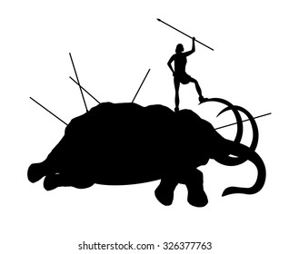 Ancient people killed mammoth