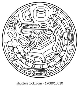 Ancient pictures maya, inca and aztec, ornaments and symbols in old american indian style, isolated on white background, vector illustration, eps-8