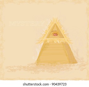 Ancient Pyramid Eye Design