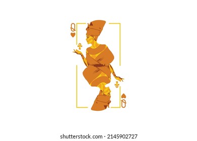 ANCIENT QUEEN CARD LOGO FREE VECTOR TEMPLATE