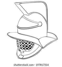 ancient Roman gladiator helmet for design
