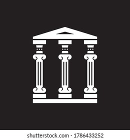 Ancient roman and greek pillars set....