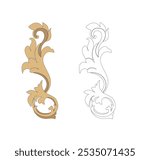 ANCIENT ROMAN AND HISTORICAL CLASSIC DECORATIONS GOTHIC COLUMNS AND FRIEZES IN ANCIENT VENICE STYLE