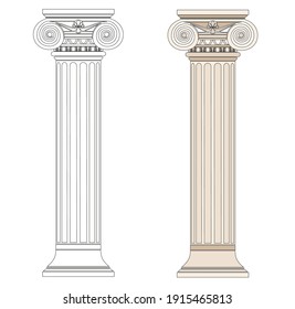ANCIENT ROMAN AND HISTORICAL CLASSIC DECORATIONS GOTHIC COLUMNS AND FRIEZES IN ANCIENT VENEZIA STYLE