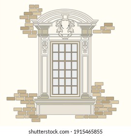 ANCIENT ROMAN AND HISTORICAL CLASSIC DECORATIONS GOTHIC COLUMNS AND FRIEZES IN ANCIENT VETIAN STYLE
