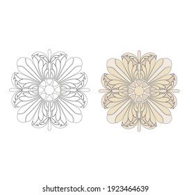 ANCIENT ROMAN AND HISTORICAL CLASSIC DECORATIONS GOTHIC COLUMNS AND FRIEZES IN ANCIENT VENICE STYLE