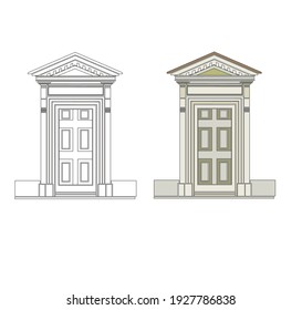 ANCIENT ROMAN AND HISTORICAL CLASSIC DECORATIONS GOTHIC COLUMNS AND FRIEZES IN ANCIENT VENICE STYLE