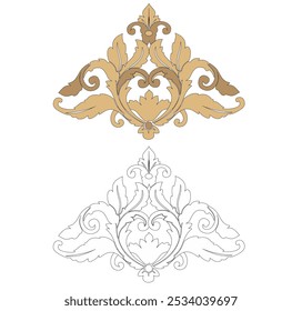 ANCIENT ROMAN AND HISTORICAL CLASSIC DECORATIONS GOTHIC FRIEZES IN ANCIENT VENICE STYLE