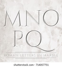 Ancient Roman letters chiseled in marble. Can be placed over different backgrounds.