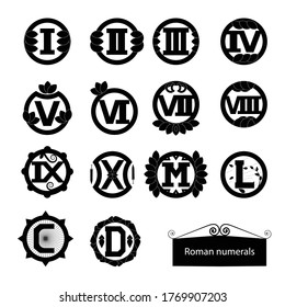 Ancient roman numbers Used to decorate beautifully