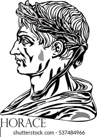 Ancient Roman poet Horace.