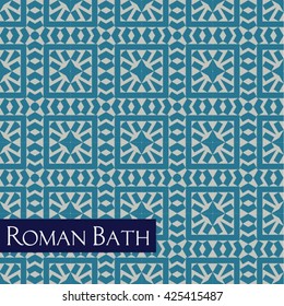 Ancient Roman and Turkish bath tiles texture