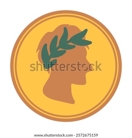 Ancient Rome Vector Illustration - Coin