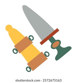 Ancient Rome Vector Illustration - Dagger
