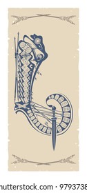 Ancient Rome-a capital letter,3, vector