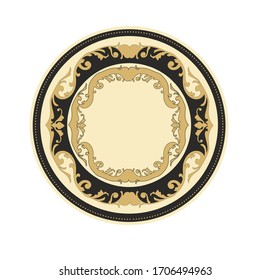 ANCIENT ROUND BAROQUE AND ARAB STYLE SYMBOL