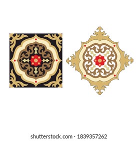 ANCIENT ROUND BAROQUE AND ARAB STYLE SYMBOL