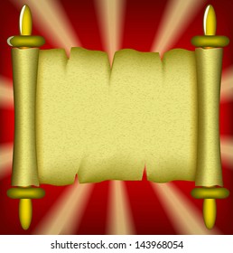 an ancient scroll, EPS10 image, Vector