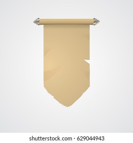 Ancient scrolls illustration with place for your text. Eps10 vector template.