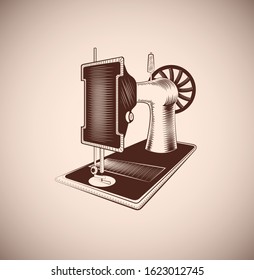 ancient sewing machine of the 1920s