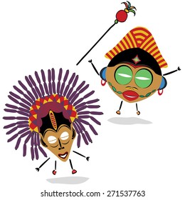 Ancient shaman characters