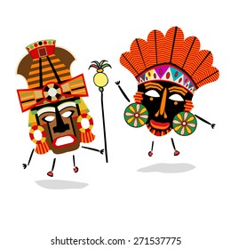 Ancient shaman characters