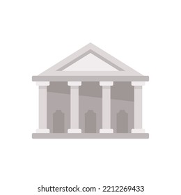 Ancient sightseeing icon. Flat illustration of Ancient sightseeing vector icon isolated on white background