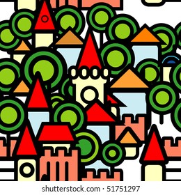 Ancient small town seamless