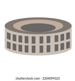 ancient stadium building round shape arena for martial arts