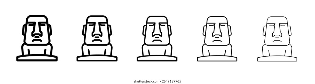 Antiga Estátua Ícone simples ilustração logotipo arte