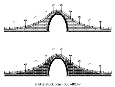 an ancient stone arch bridge