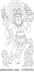 Ancient Stone carving Mura gala of Sri Lanka