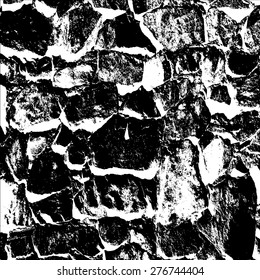 Ancient stone wall  background vector illustratuin