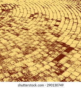 Ancient stone wall  background vector illustratuin