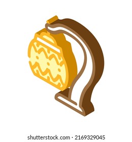 ancient style lamp isometric icon vector. ancient style lamp sign. isolated symbol illustration