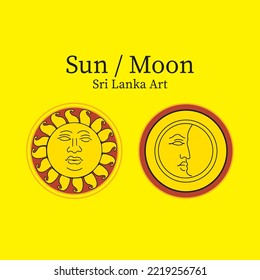 Ancient " Surya and Handa " the sun and the moon in sri lanka can be used for auspicious events and wedding ceremonies. 