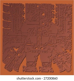 Ancient symbol of Mayan Indians