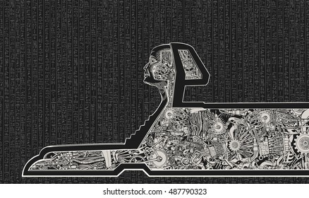 Ancient technologies. Sphinx.
