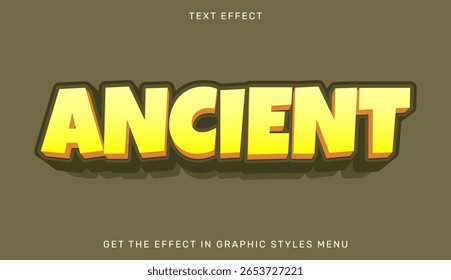 Ancient text effect in 3d design