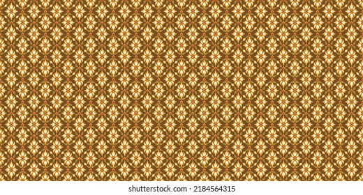Ancient Thai fabric seamless pattern background . Traditional of thailand . vector illustration .