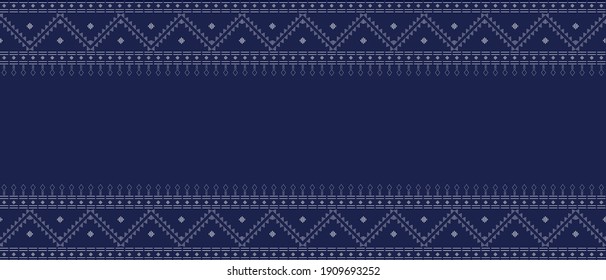 Ancient thai fabric texture pattern abstract background vector illustration
